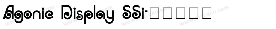Agonic Display SSi字体转换